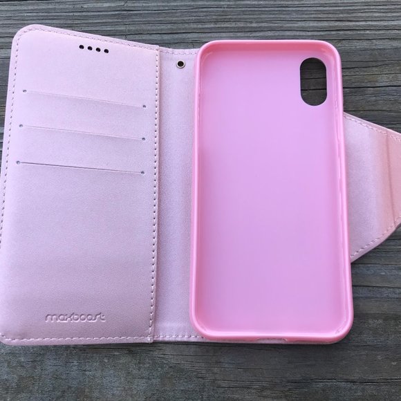 Maxboost iPhone X Wallet Case Cover Pocket Magneti - Picture 8 of 8